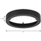 Progress Lighting Everlume Collection Black 7" Edgelit Round Trim Ring P860049-031 - alternate 4